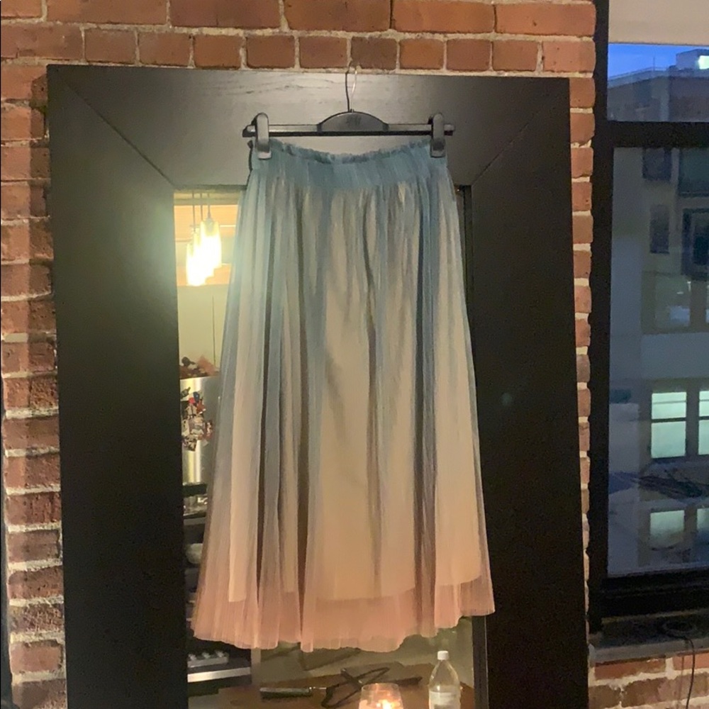 Ombré tulle skirt